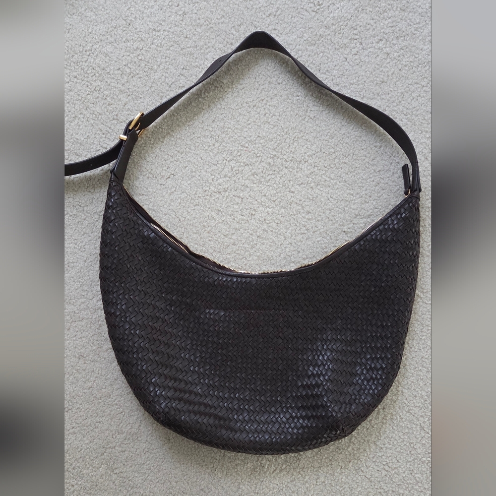 Madewell Dark Brown Woven Hobo Bag